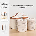 LUCKY STYLE  -  LANCHEIRA E MARMITA TÉMICA SUPER ESTILO PARA LEVAR COMIDA PARA O TRABALHO, PASSEIO OU ACADEMIA